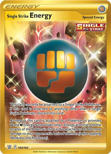 Single Strike Energy - Battle Styles 183/163 - Secret Rare