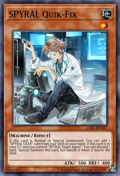 SPYRAL Quik-Fix - BLMR-EN056 - 1st Edition - Quarter Century Secret Rare