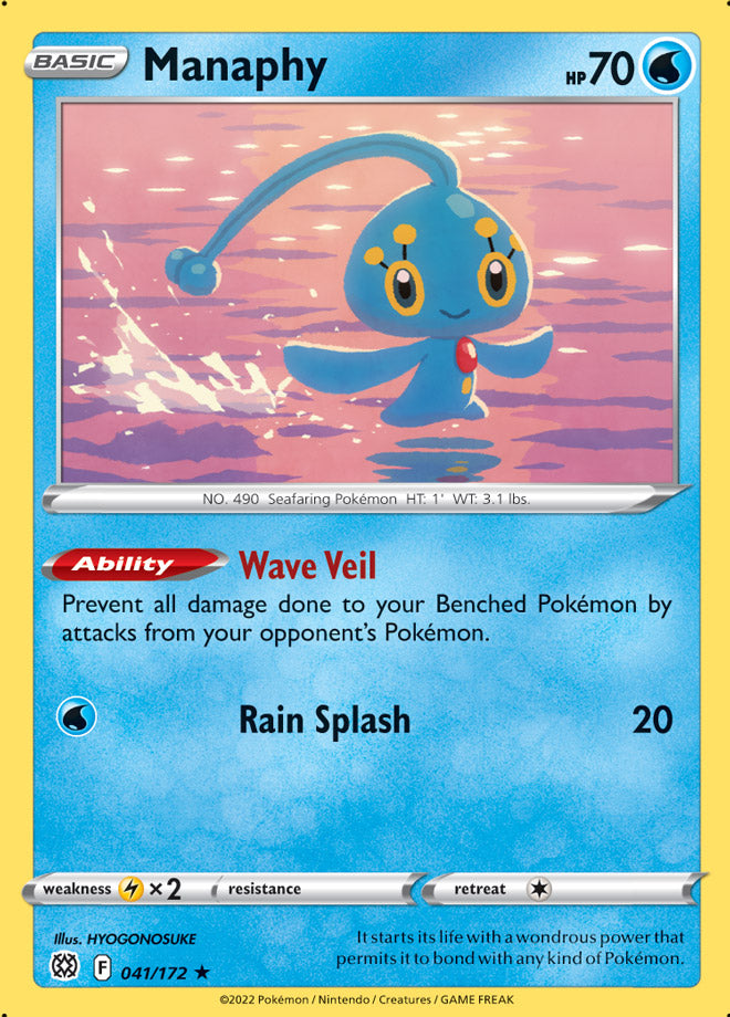 Manaphy - Brilliant Stars 041/172 - Rare