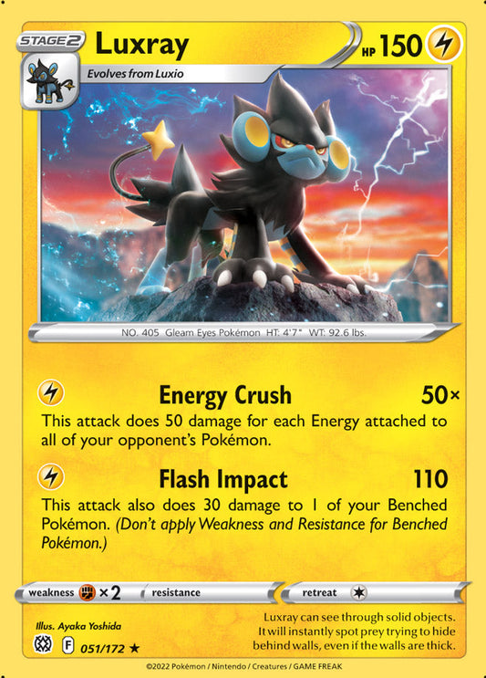 Luxray - Brilliant Stars 051/172 - Rare