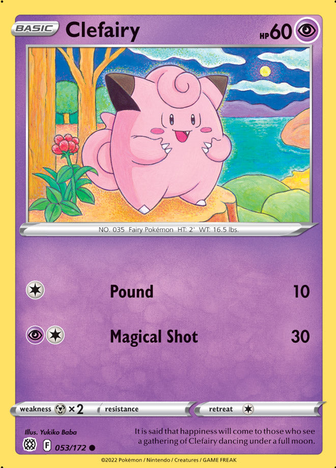 Clefairy - Brilliant Stars 053/172 - Common