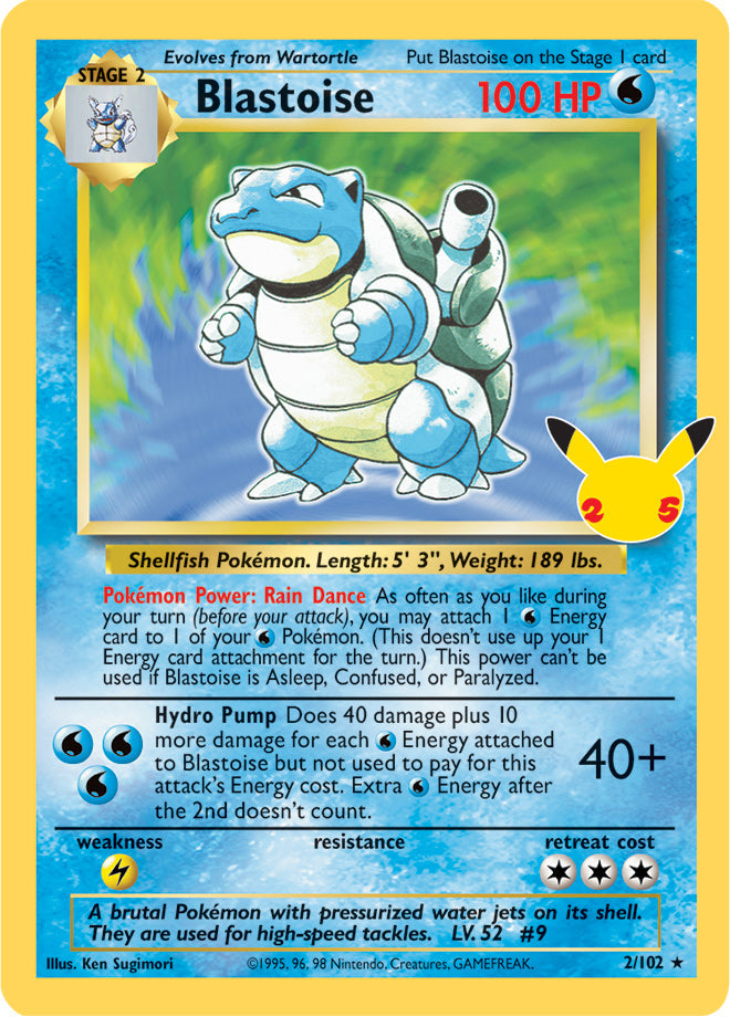 Blastoise - Celebrations Classic Collection 2/102 - Classic Collection