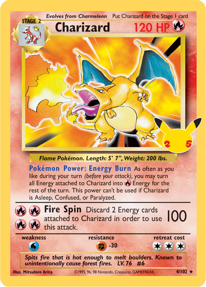 Charizard - Celebrations Classic Collection 4/102 - Classic Collection