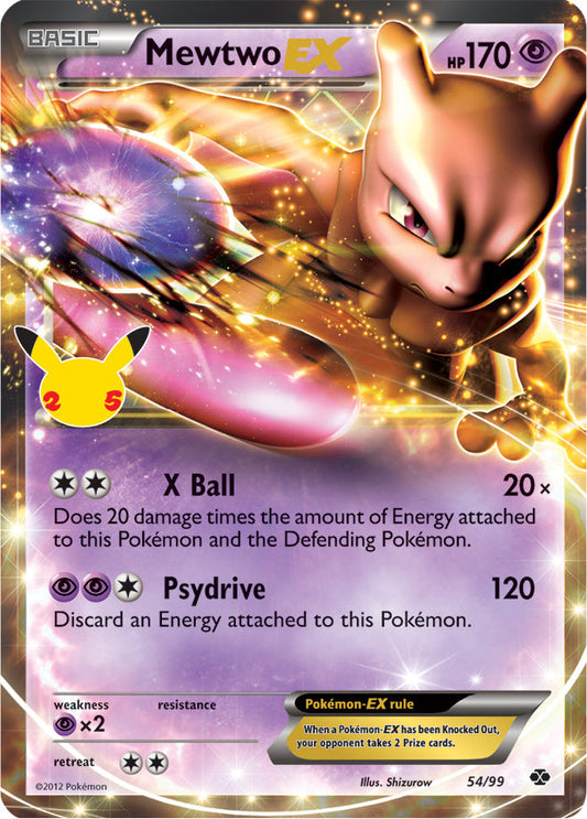 Mewtwo EX - Celebrations Classic Collection 54/99 - Classic Collection