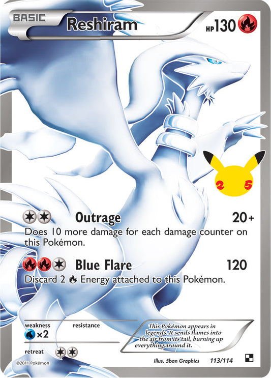 Reshiram - Celebrations Classic Collection 113/114 - Classic Collection