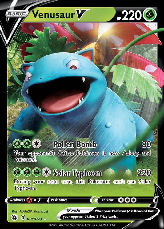 Venusaur V - Champion's Path 001/073 - Ultra Rare