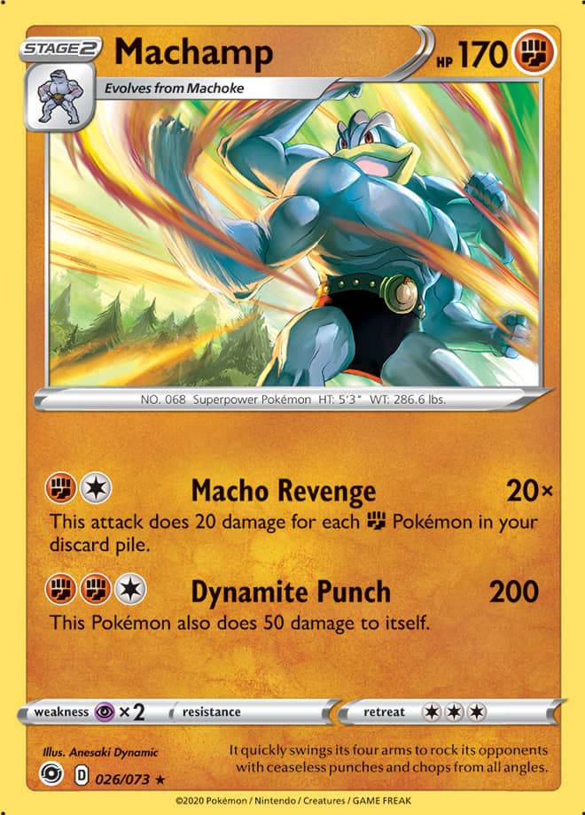 Machamp - Champion's Path 026/073 - Rare Holo