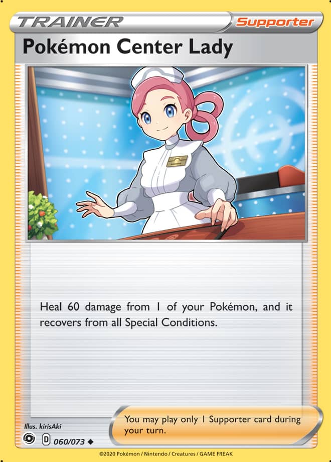 Pokémon Center Lady - Champion's Path 060/073 - Uncommon