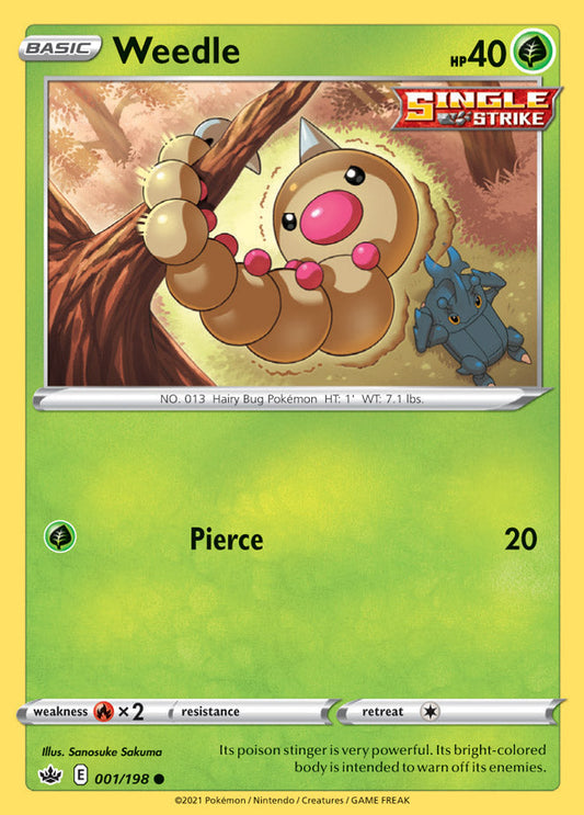 Weedle - Chilling Reign 001/198 - Common