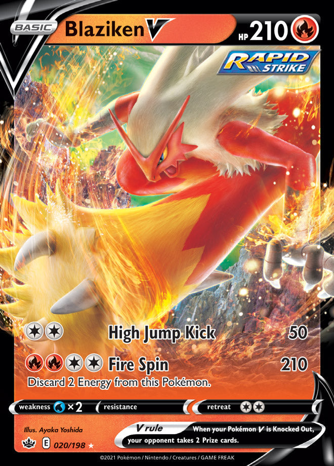 Blaziken V - Chilling Reign 020/198 - Ultra Rare