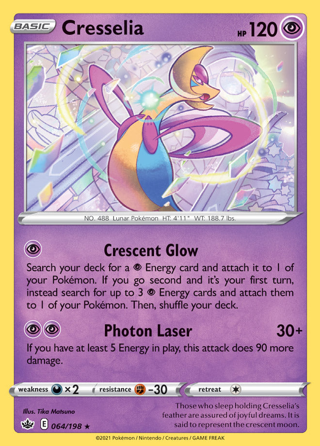 Cresselia - Chilling Reign 064/198 - Rare Holo