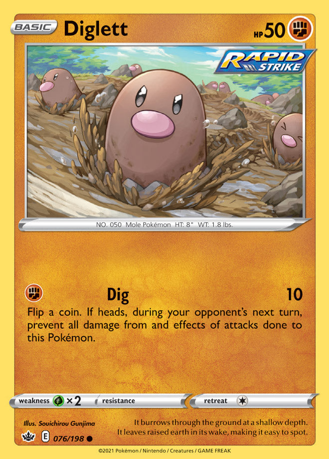 Diglett - Chilling Reign 076/198 - Common