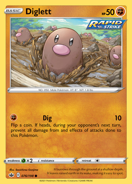 Diglett - Chilling Reign 076/198 - Common