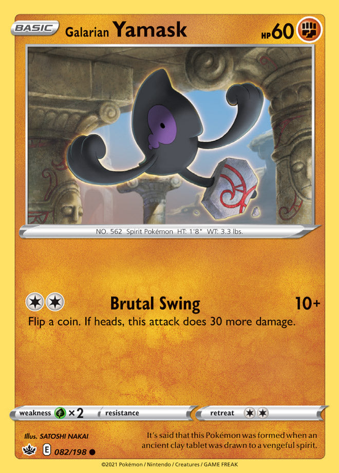 Galarian Yamask - Chilling Reign 082/198 - Common