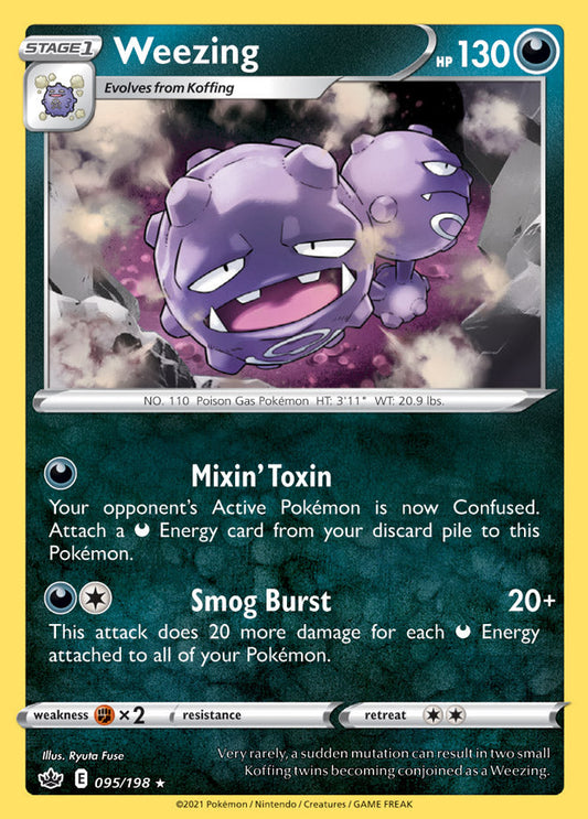 Weezing - Chilling Reign 095/198 - Rare