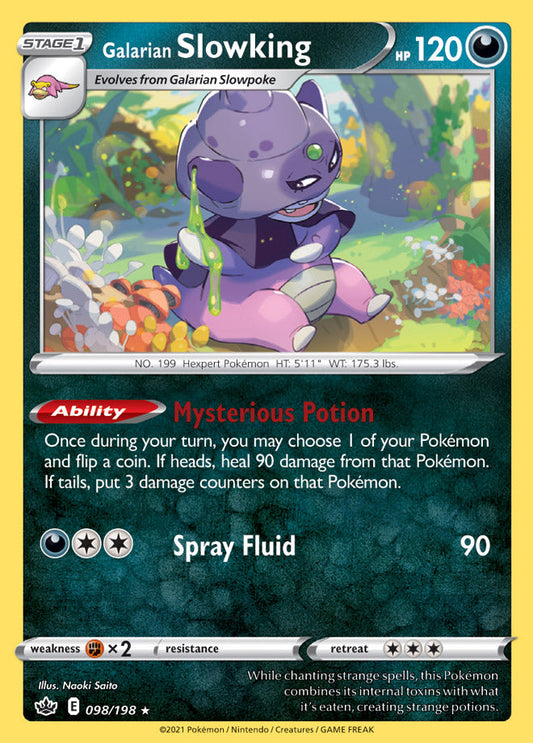 Galarian Slowking - Chilling Reign 098/198 - Rare Holo