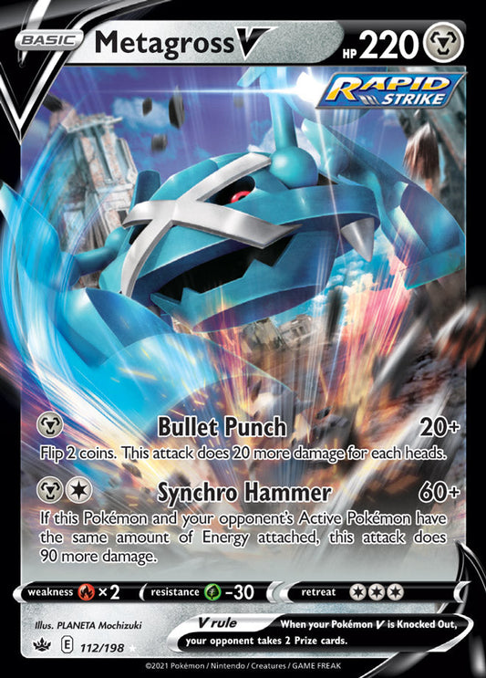 Metagross V - Chilling Reign 112/198 - Ultra Rare