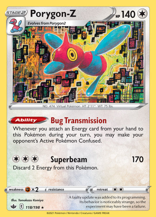 Porygon-Z - Chilling Reign 118/198 - Rare Holo