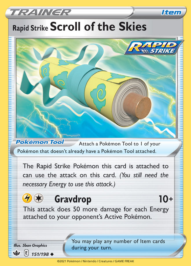 Rapid Strike Scroll of the Skies - Chilling Reign 151/198 - Uncommon