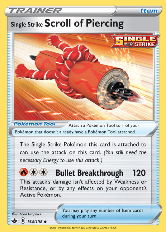 Single Strike Scroll of Piercing - Chilling Reign 154/198 - Uncommon