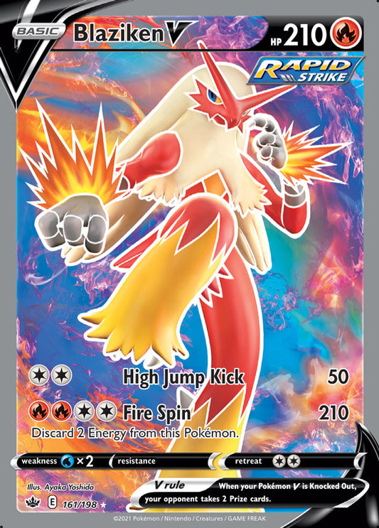 Blaziken V - Chilling Reign 161/198 - Full Art