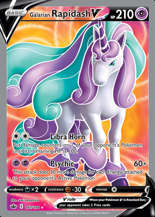 Galarian Rapidash V - Chilling Reign 167/198 - Full Art