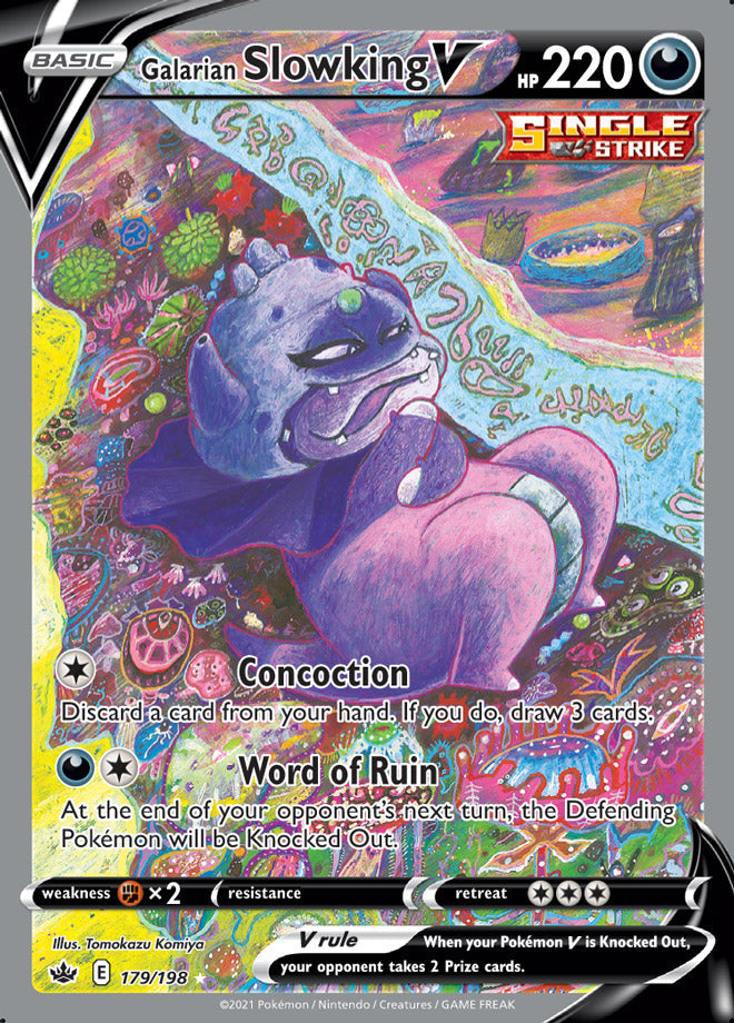 Galarian Slowking V - Chilling Reign 179/198 - Alternate Art