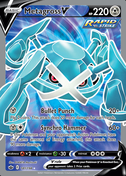 Metagross V - Chilling Reign 181/198 - Full Art