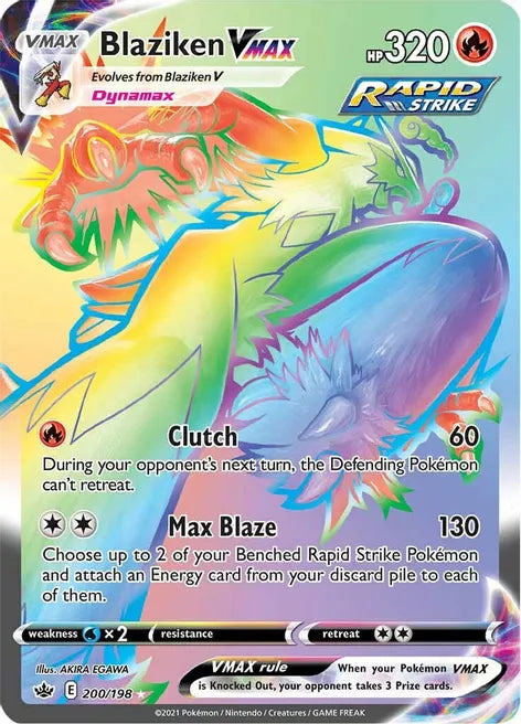 Blaziken VMAX - Chilling Reign 200/198 - Secret Rare