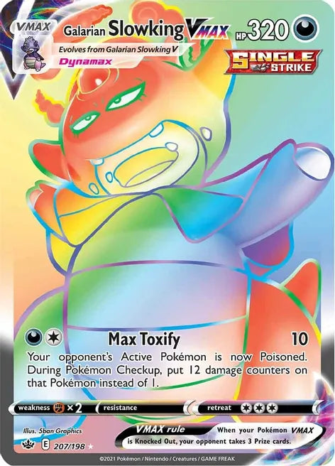 Galarian Slowking VMAX - Chilling Reign 207/198 - Secret Rare