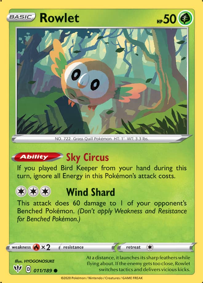 Rowlet - Darkness Ablaze 011/189 - Common