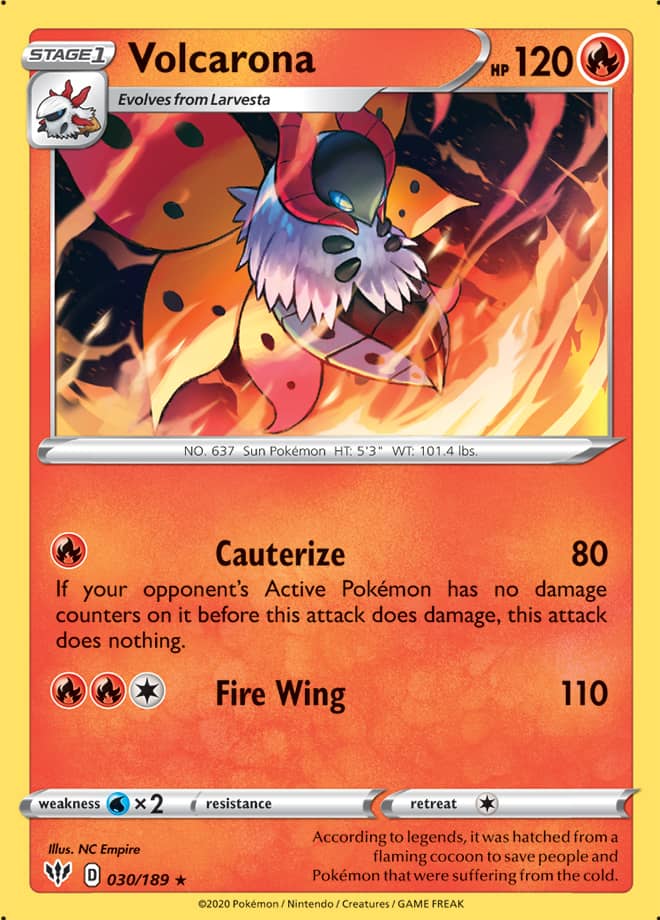 Volcarona - Darkness Ablaze 030/189 - Rare