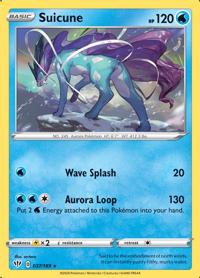 Suicune - Darkness Ablaze 037/189 - Rare Holo