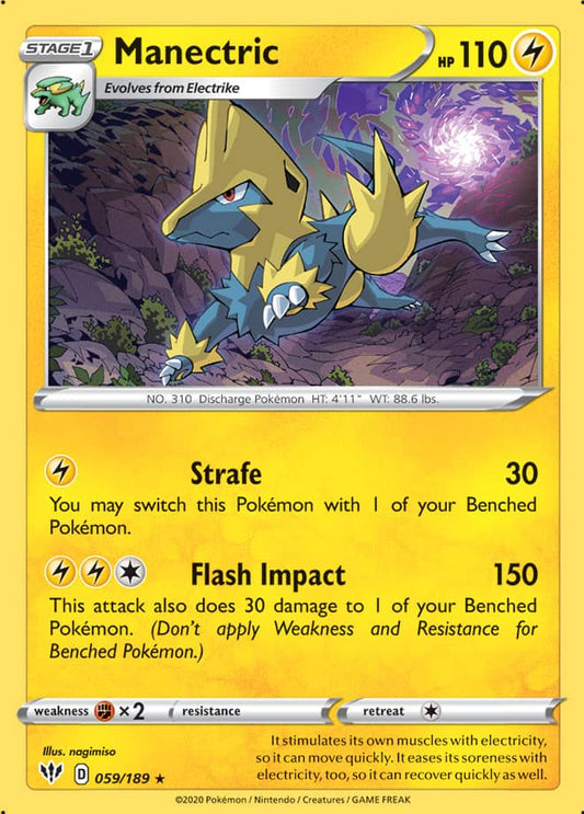 Manectric - Darkness Ablaze 059/189 - Rare