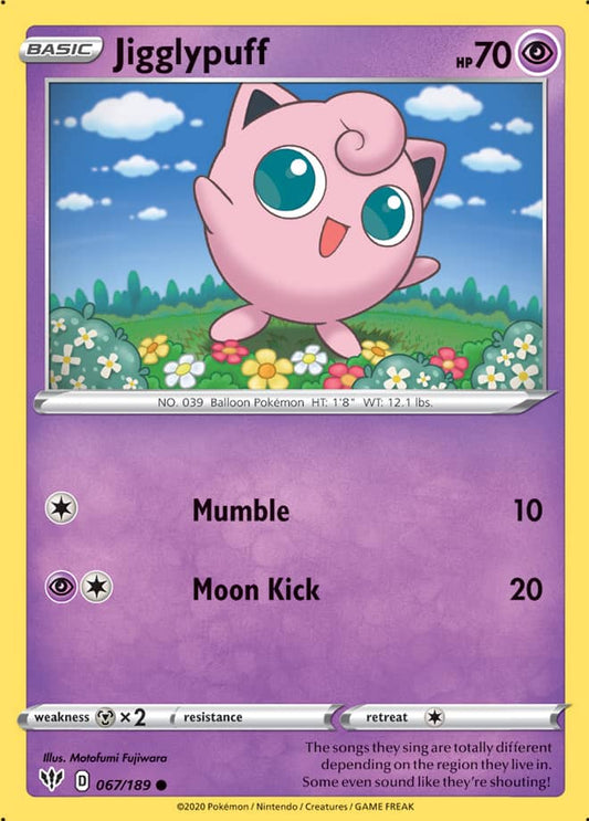 Jigglypuff - Darkness Ablaze 067/189 - Common