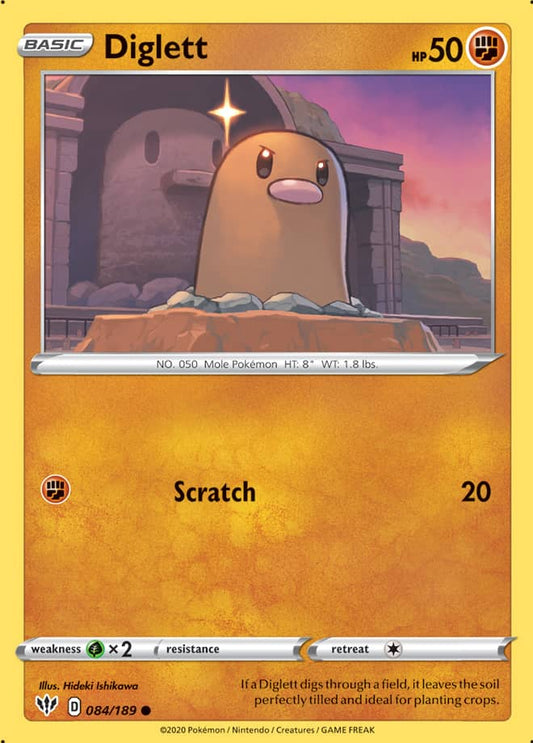 Diglett - Darkness Ablaze 084/189 - Common