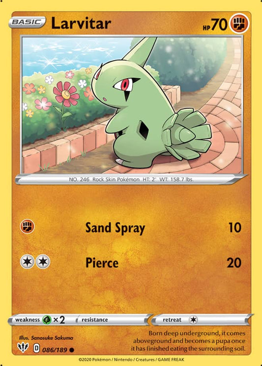 Larvitar - Darkness Ablaze 086/189 - Common