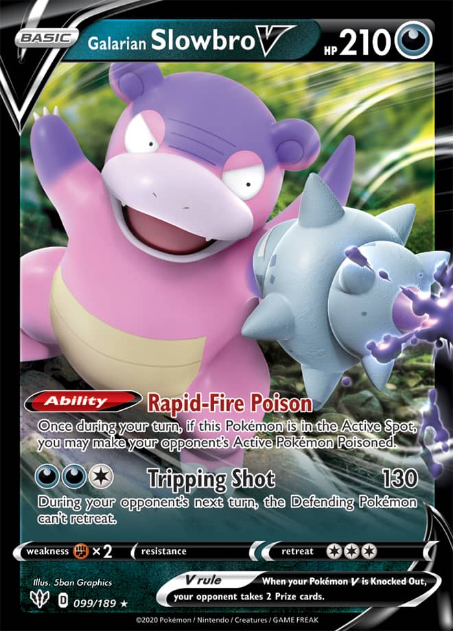 Galarian Slowbro V - Darkness Ablaze 099/189 - Ultra Rare