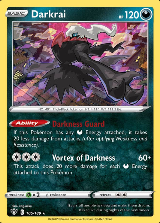 Darkrai - Darkness Ablaze 105/189 - Rare Holo