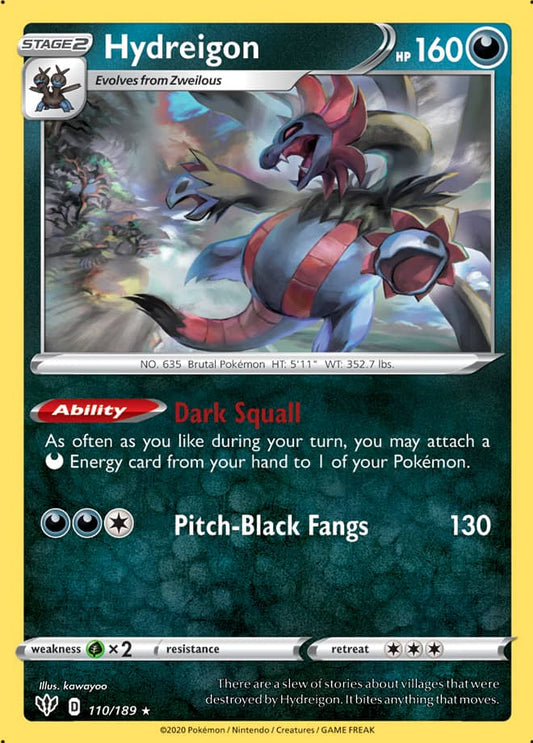 Hydreigon - Darkness Ablaze 110/189 - Rare