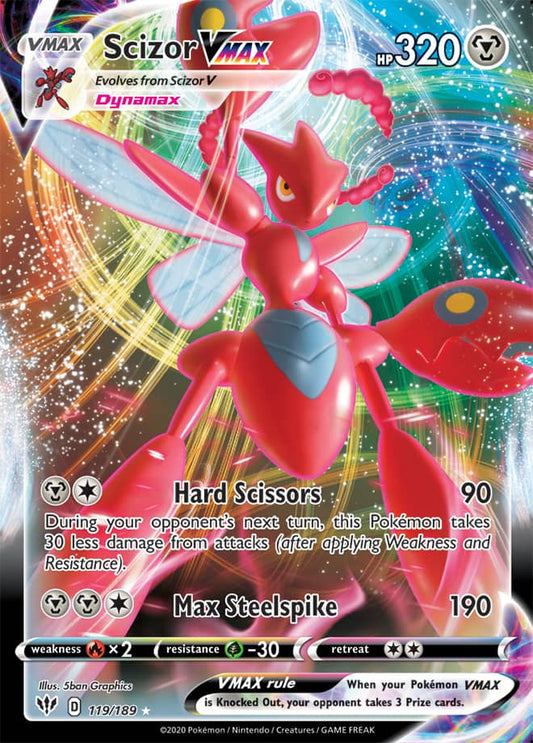 Scizor VMAX - Darkness Ablaze 119/189 - Ultra Rare