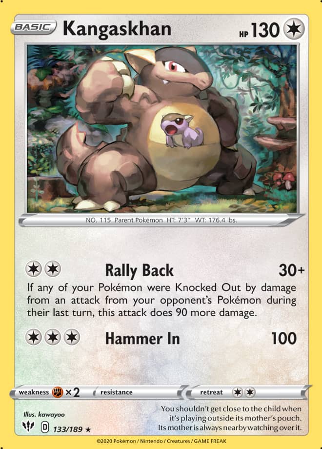 Kangaskhan - Darkness Ablaze 133/189 - Rare Holo