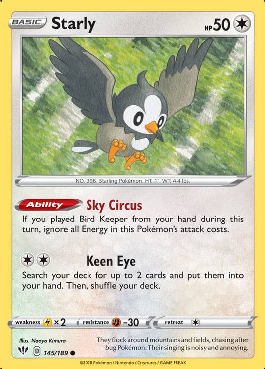 Starly - Darkness Ablaze 145/189 - Common