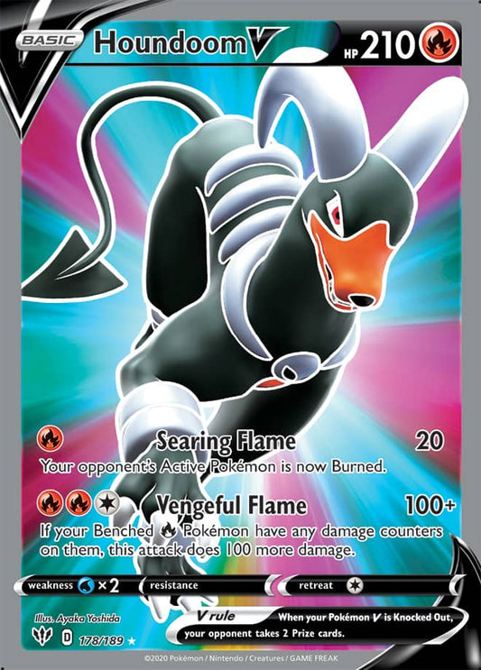 Houndoom V - Darkness Ablaze 178/189 - Full Art