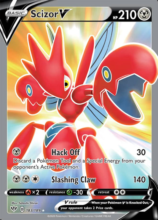 Scizor V - Darkness Ablaze 183/189 - Full Art