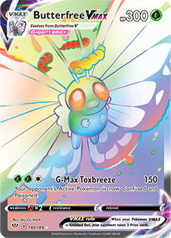 Butterfree VMAX - Darkness Ablaze 190/189 - Secret Rare