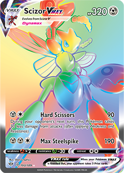 Scizor VMAX - Darkness Ablaze 193/189 - Secret Rare