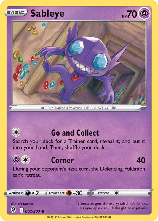 Sableye - Evolving Skies 067/203 - Common