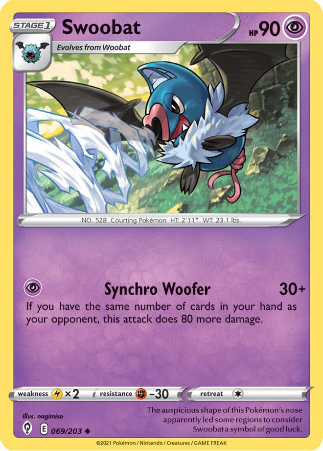 Swoobat - Evolving Skies 069/203 - Uncommon