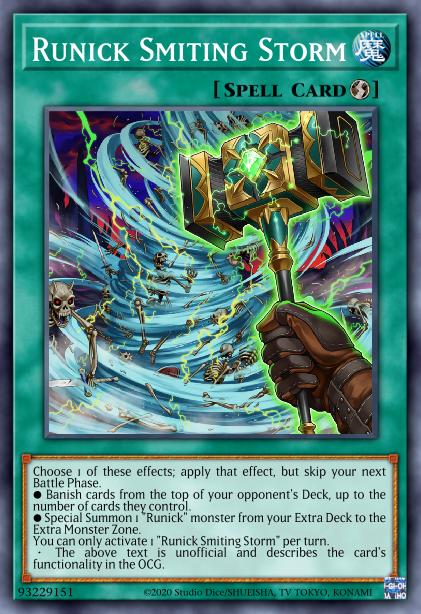 Runick Smiting Storm - MP23-EN248 - 1st Edition - Common